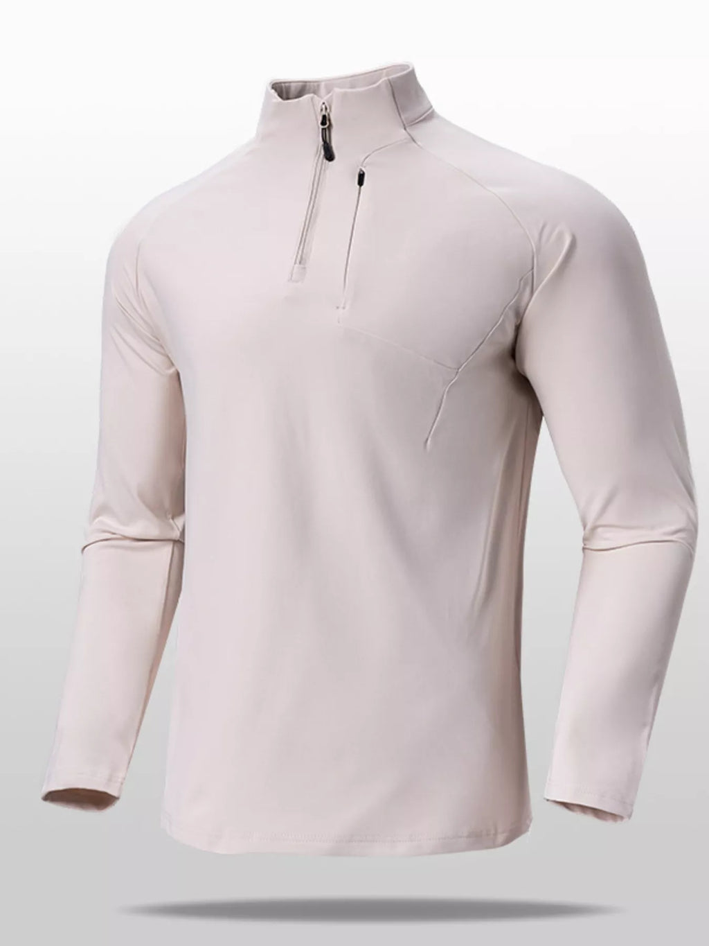 Men's Lightweight Long Sleeve Active T-Shirt with Zipper from Armoire Gemzis