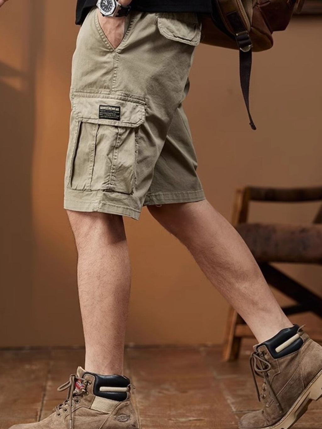 Men's Plus Size Casual Cargo Shorts from Armoire Gemzis