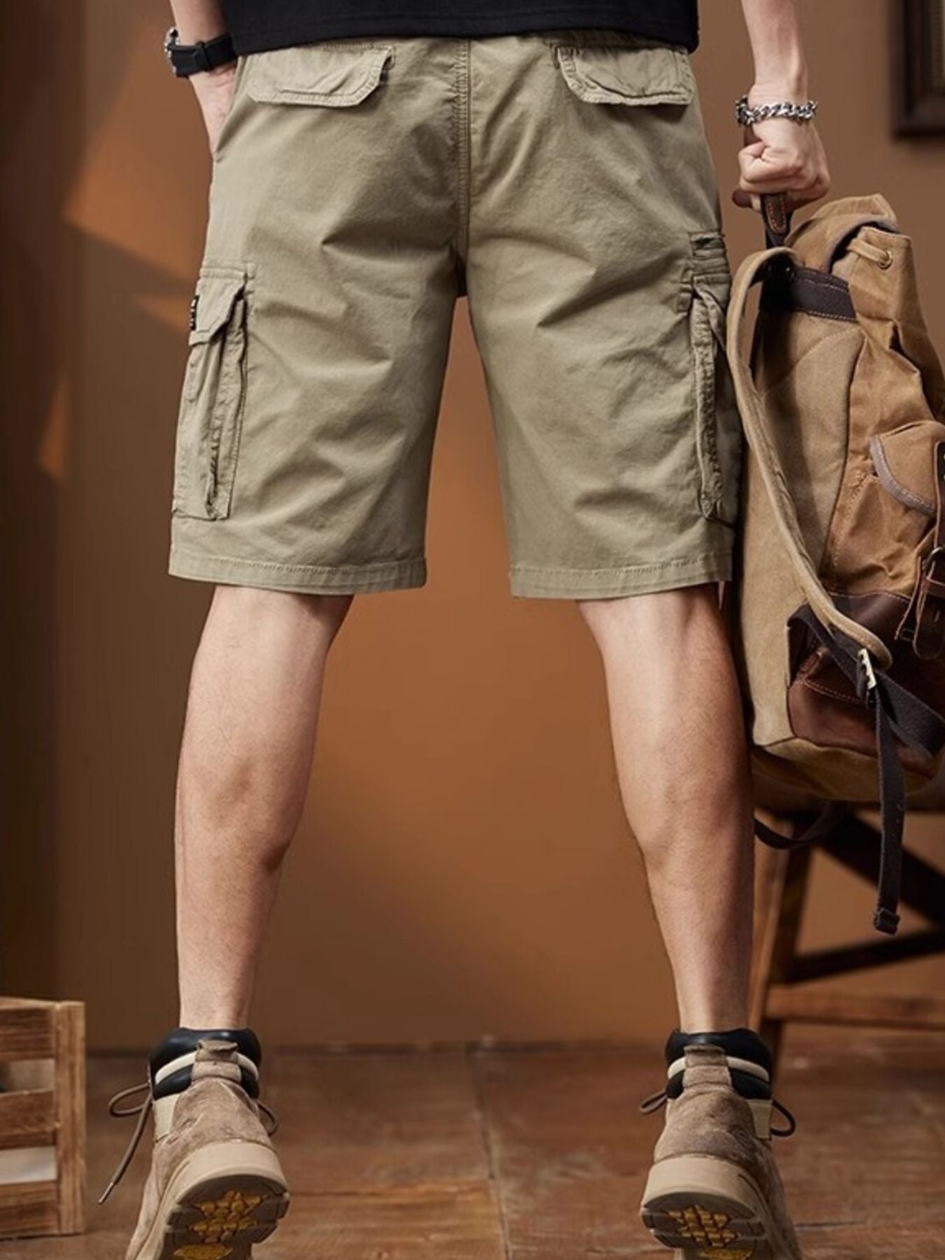 Men's Plus Size Casual Cargo Shorts from Armoire Gemzis