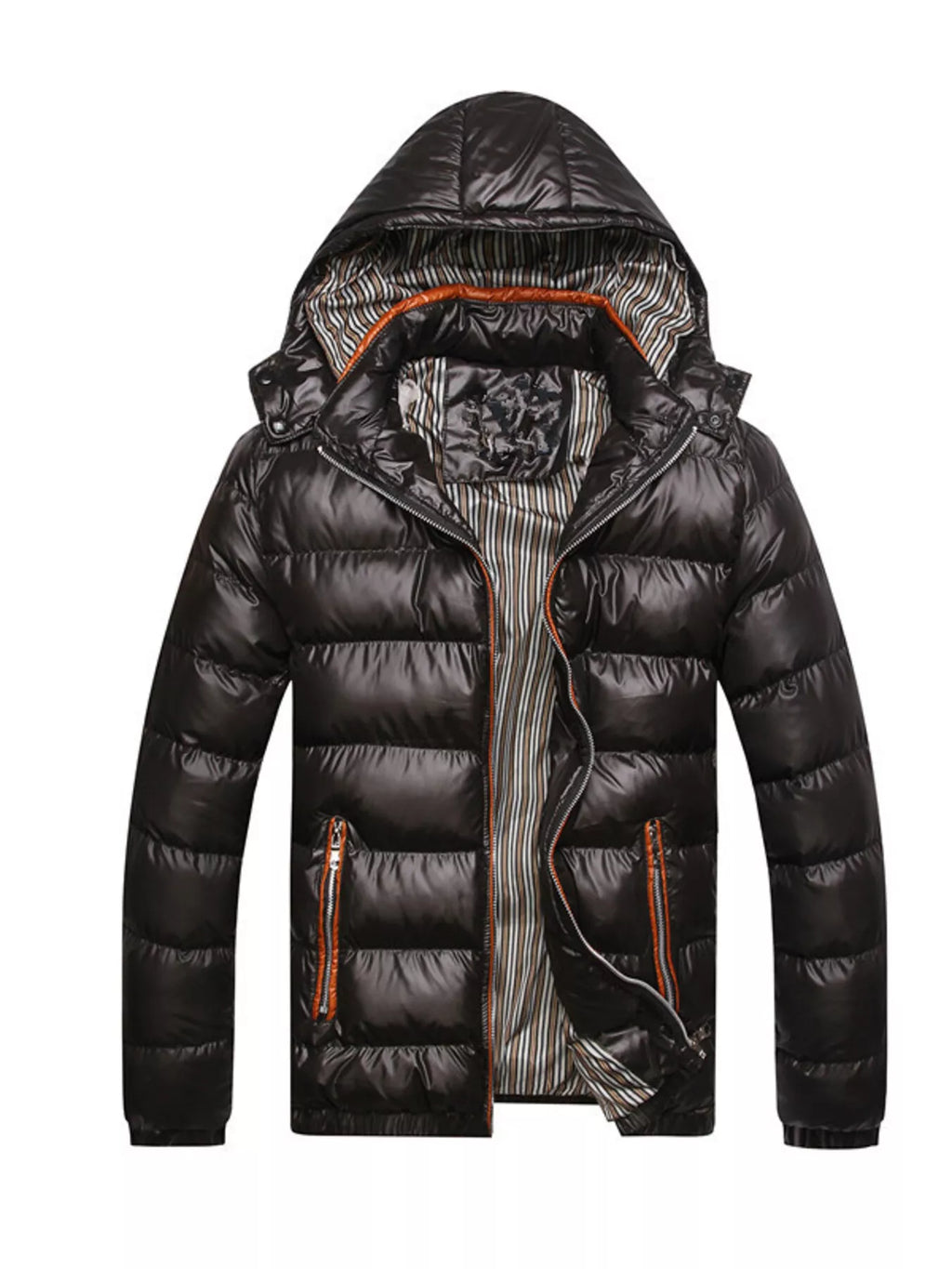 Men's Plus Size Lightweight Hooded Puffer Jacket from Armoire Gemzis