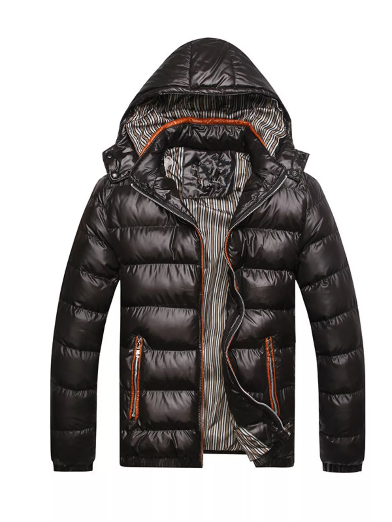 Men's Plus Size Lightweight Hooded Puffer Jacket from Armoire Gemzis