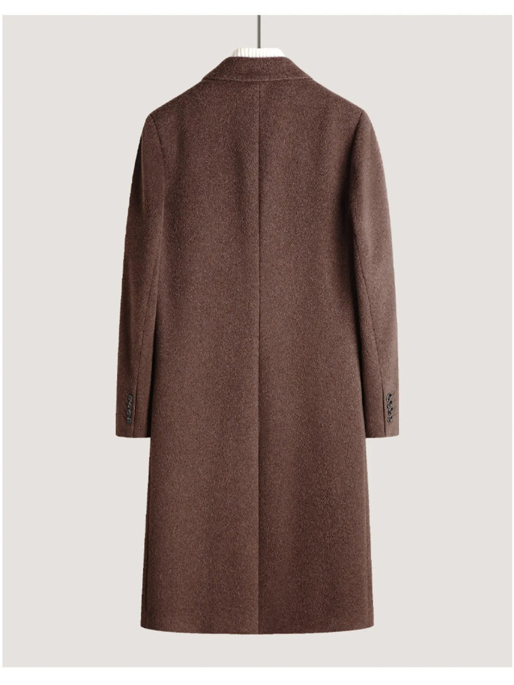 Men's Classic Button Up Longline Overcoat from Armoire Gemzis