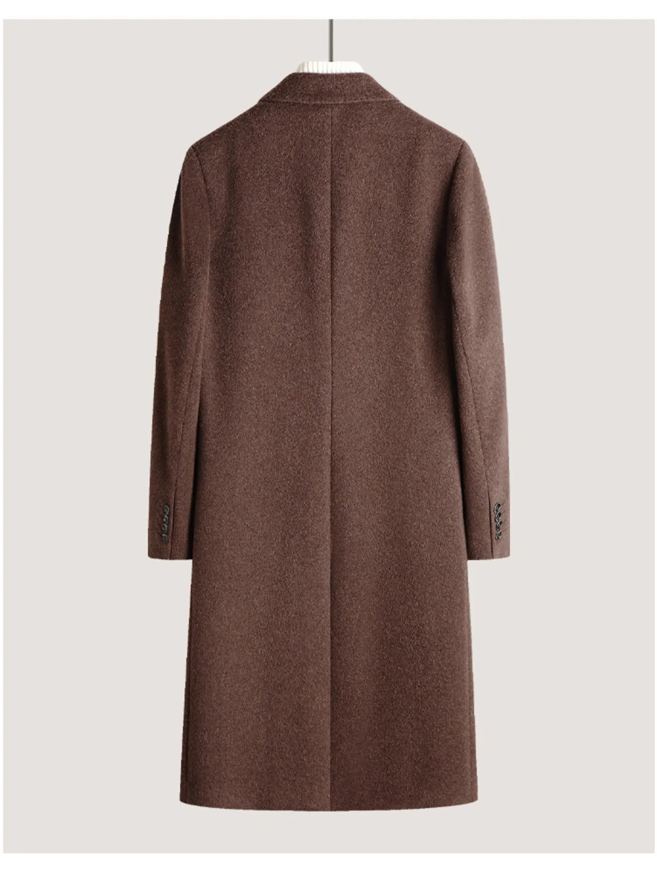 Men's Classic Button Up Longline Overcoat from Armoire Gemzis