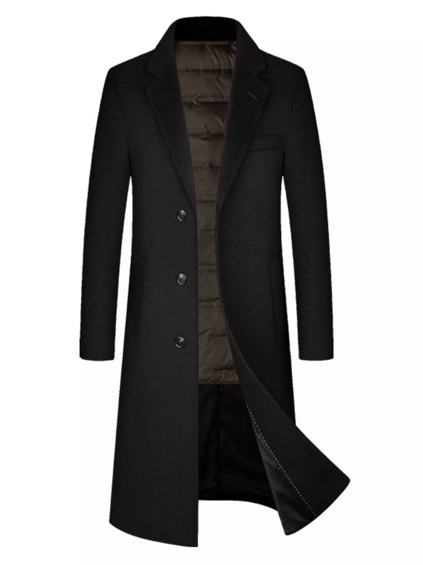 Men's Classic Button Up Overcoat from Armoire Gemzis