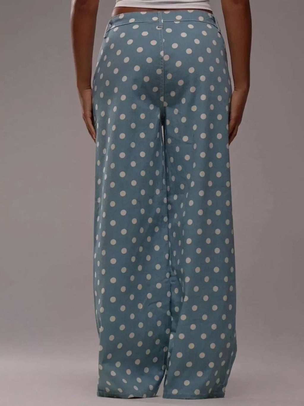 Polka Dot Wide Leg Jeans from Armoire Gemzis