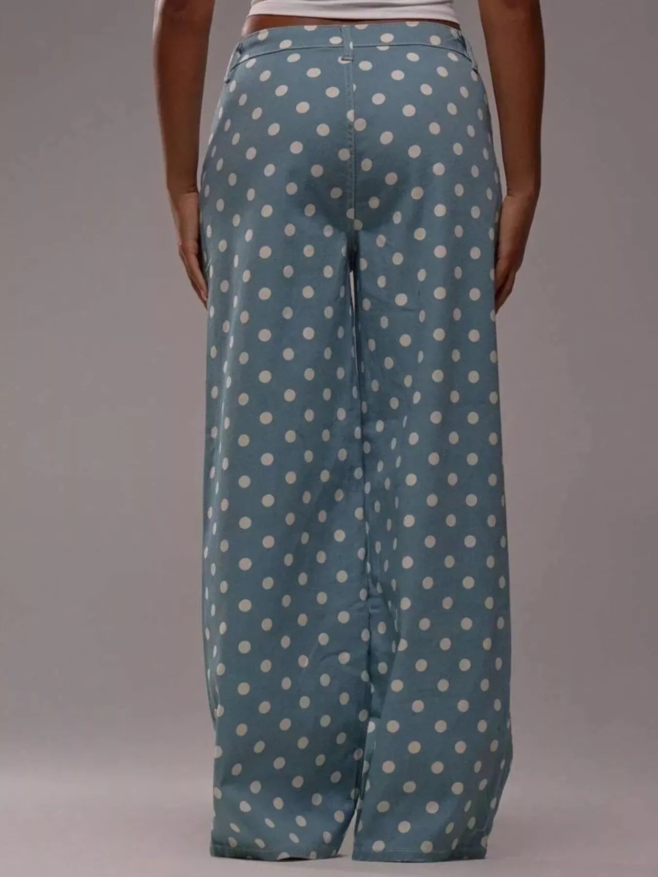Polka Dot Wide Leg Jeans from Armoire Gemzis