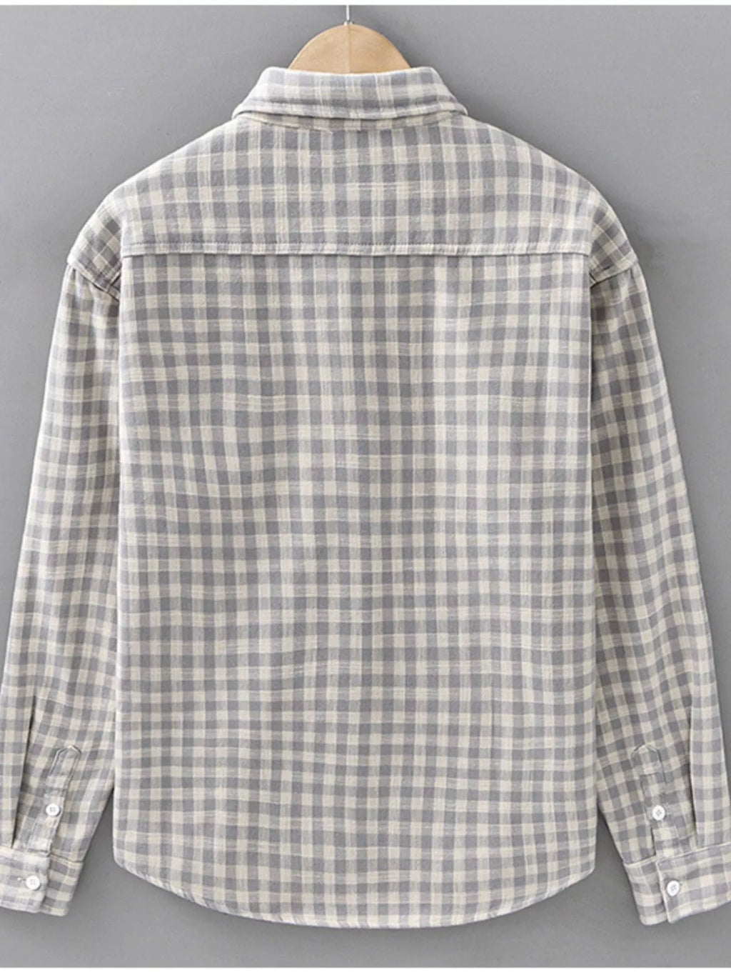 Men's Plus Size Plaid Casual Long Sleeve Shirt from Armoire Gemzis