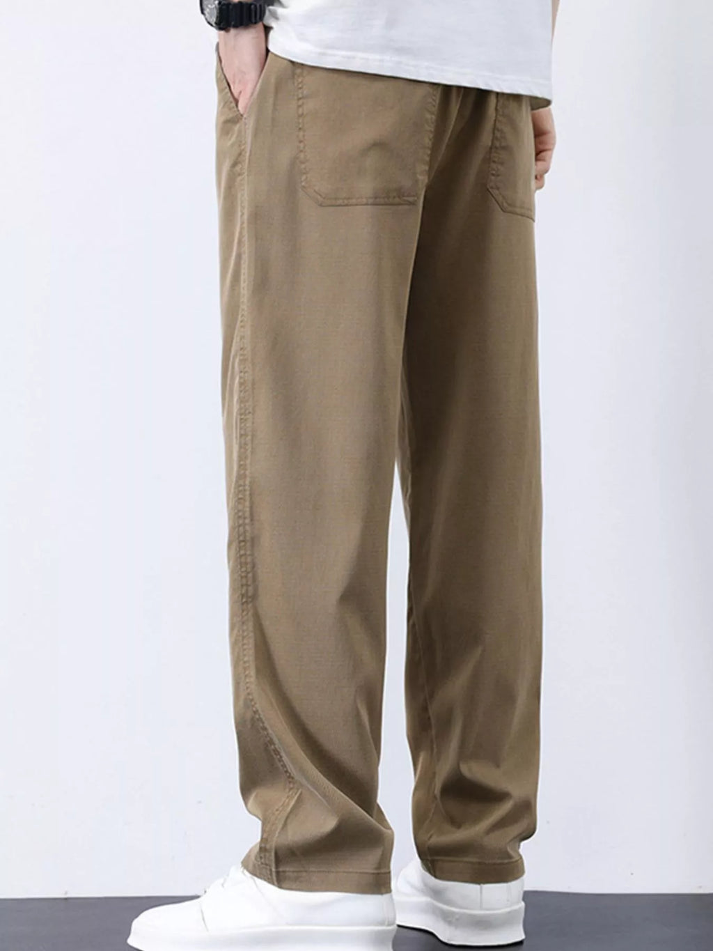 Men's Plus Size Casual Straight-Leg Pants from Armoire Gemzis