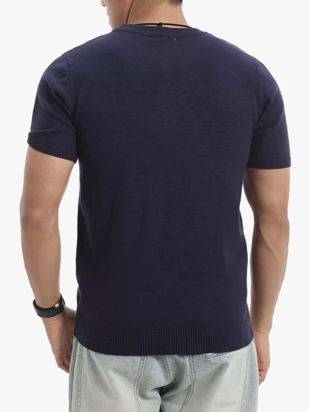 Men's Plus Size Casual Short Sleeve Knit Top from Armoire Gemzis