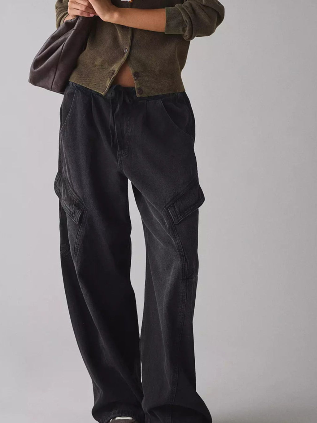 Drawstring Waist Cargo Jeans from Armoire Gemzis
