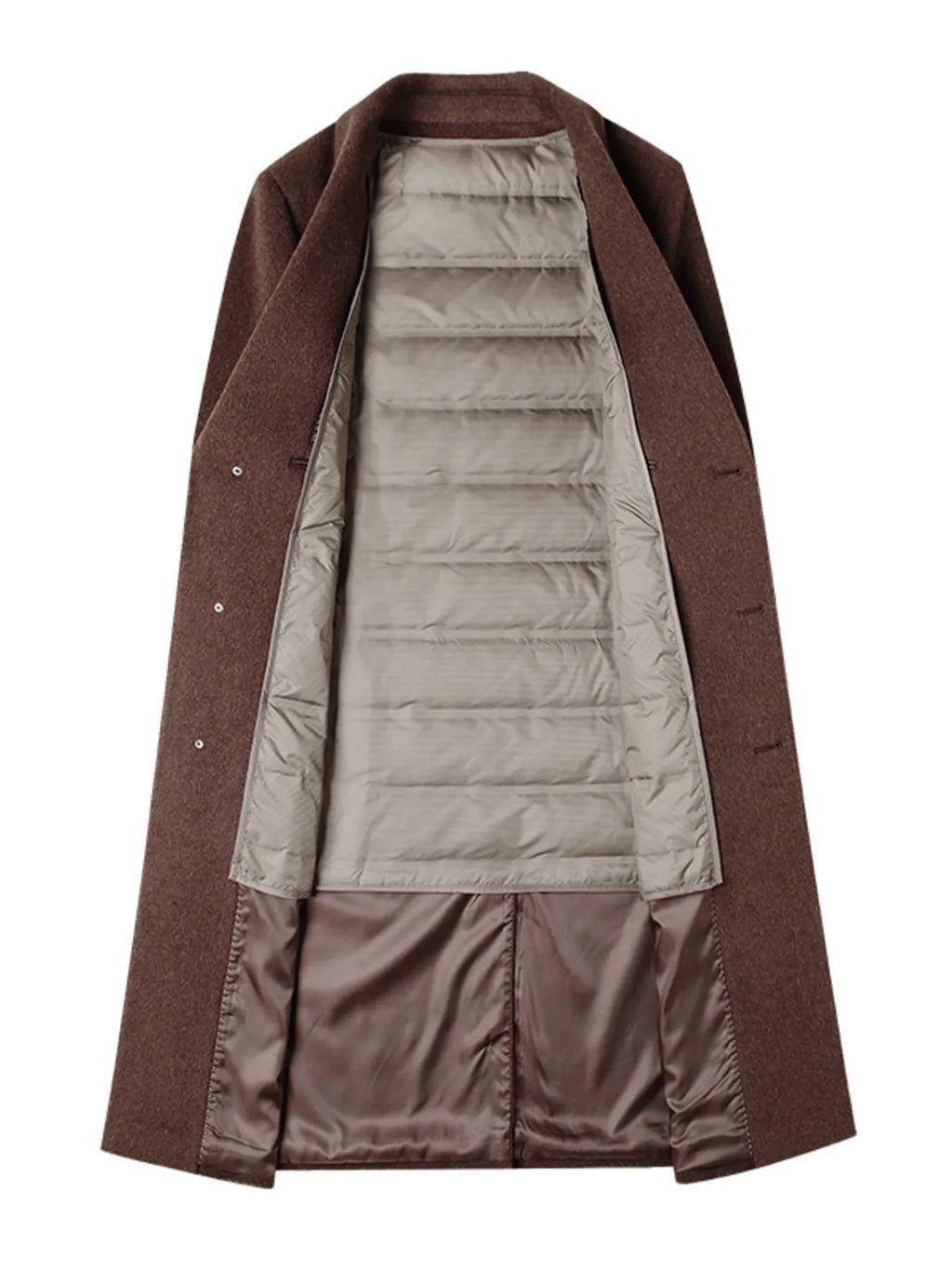 Men's Classic Button Up Longline Overcoat from Armoire Gemzis
