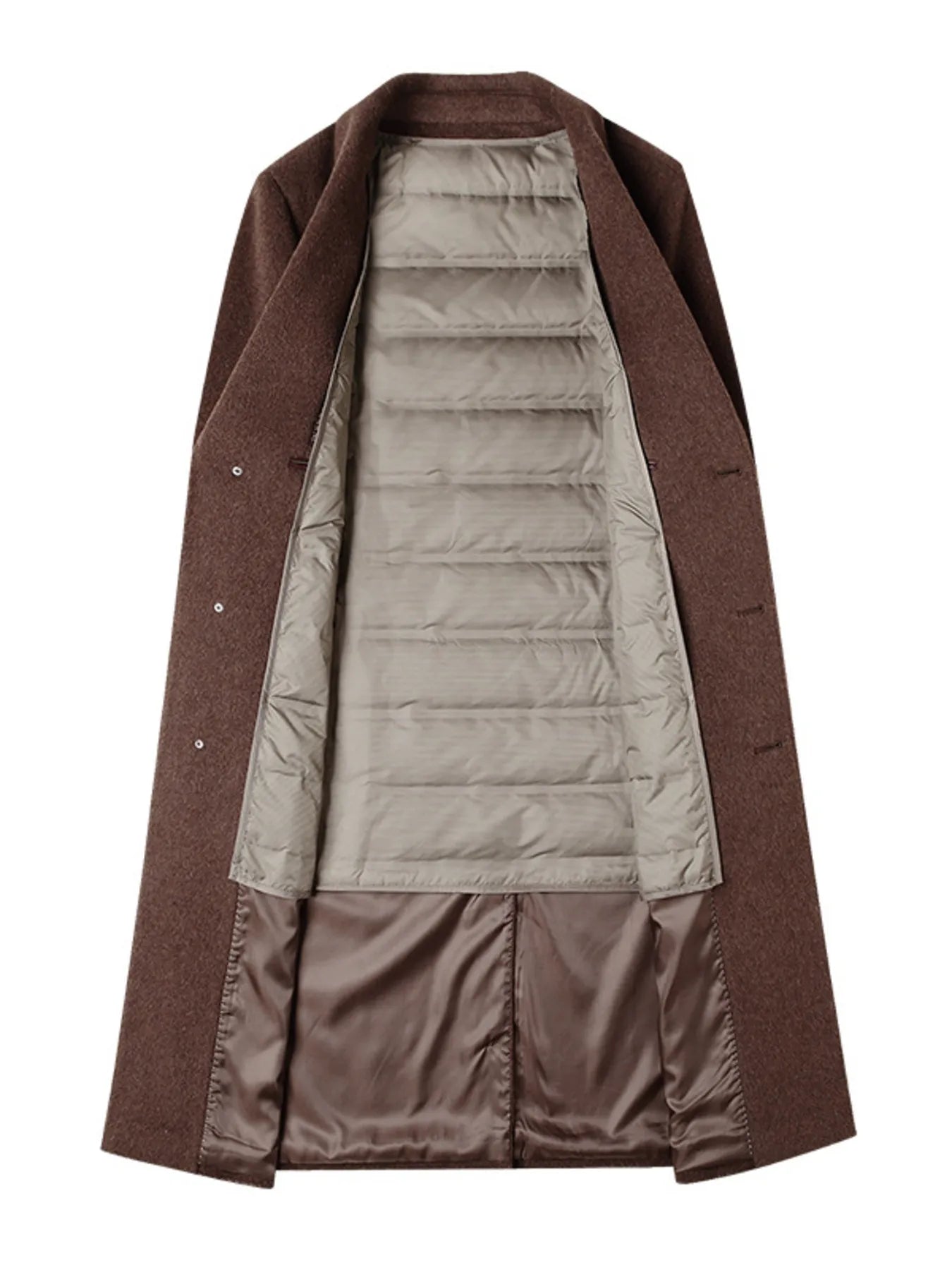 Men's Classic Button Up Longline Overcoat from Armoire Gemzis