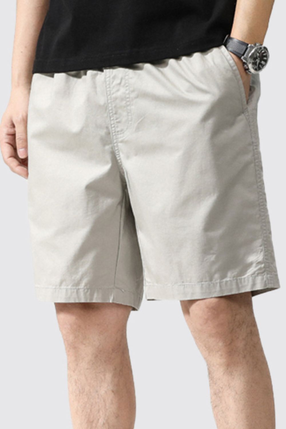 Men's Plus Size Casual Shorts with Pockets from Armoire Gemzis