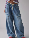 Drawstring Waist Cargo Jeans from Armoire Gemzis
