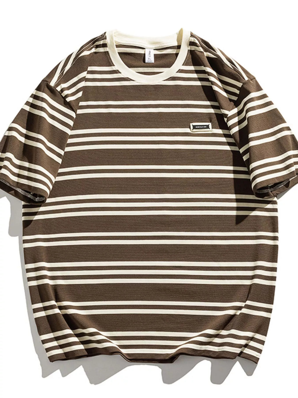 Men's Plus Size Striped Relaxed Fit T-Shirt from Armoire Gemzis