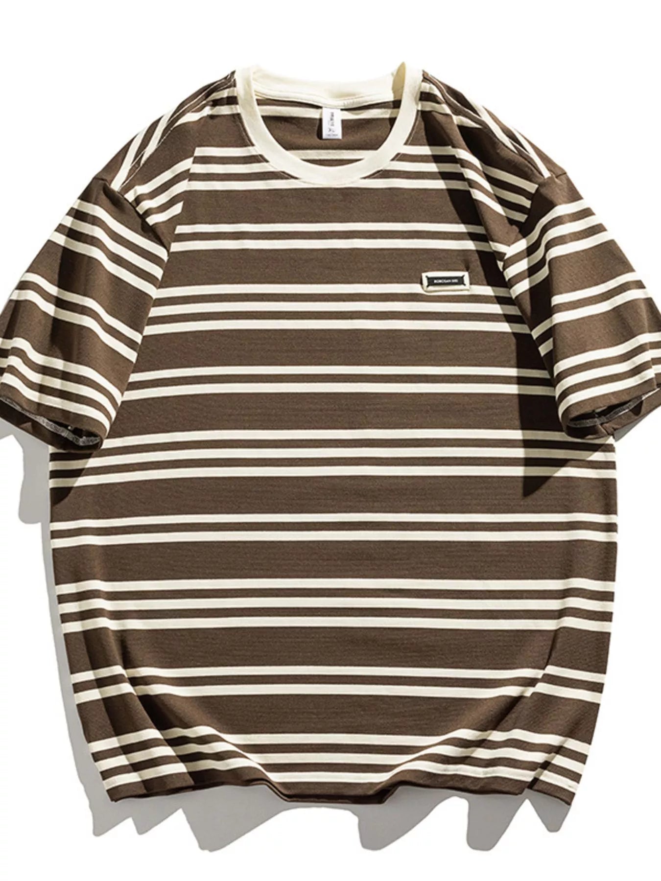 Men's Plus Size Striped Relaxed Fit T-Shirt from Armoire Gemzis