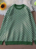 Men's Full Size Round Neck Long Sleeve Sweater Plus Size from Armoire Gemzis