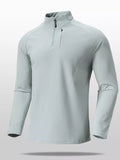 Men's Lightweight Long Sleeve Active T-Shirt with Zipper from Armoire Gemzis