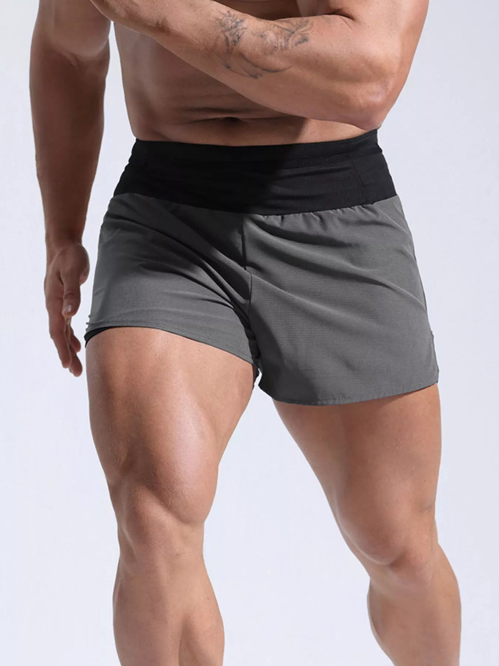 Men's Full Size Contrast Active Shorts Plus Size from Armoire Gemzis