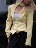 Button Up Long Sleeve Blazer from Armoire Gemzis