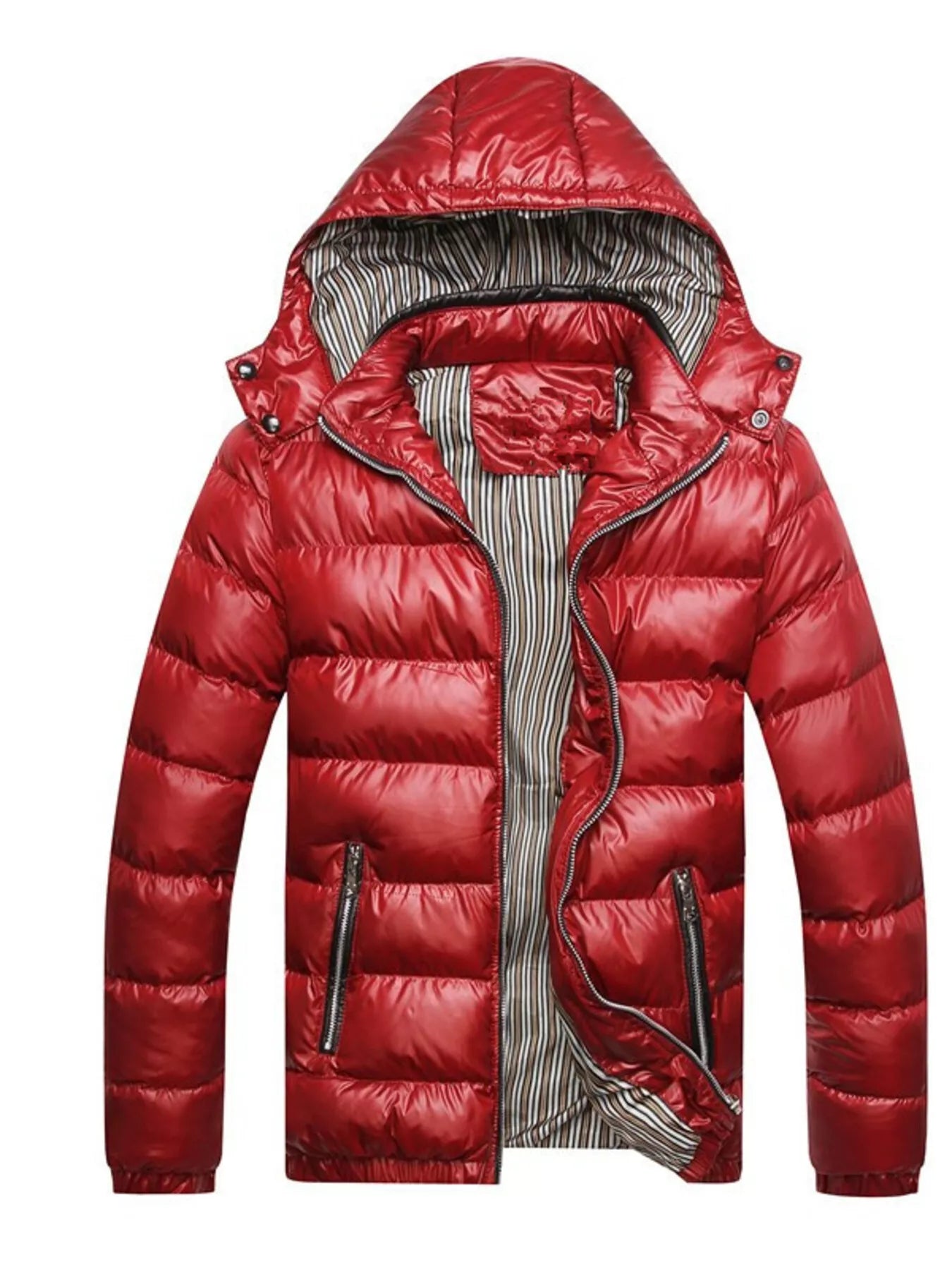 Men's Plus Size Lightweight Hooded Puffer Jacket from Armoire Gemzis