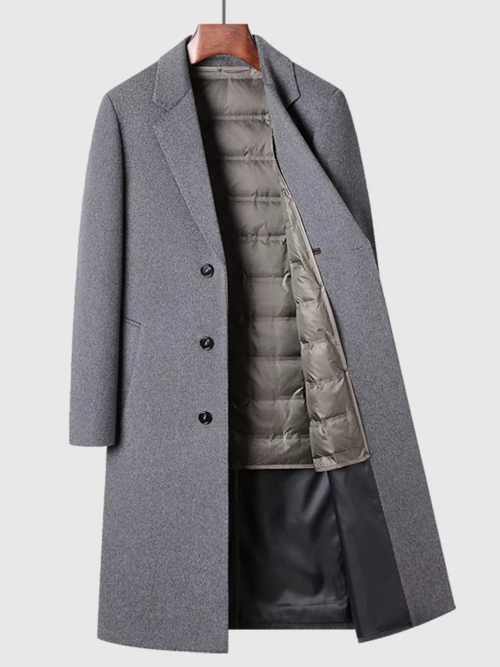Men's Classic Button Up Overcoat from Armoire Gemzis