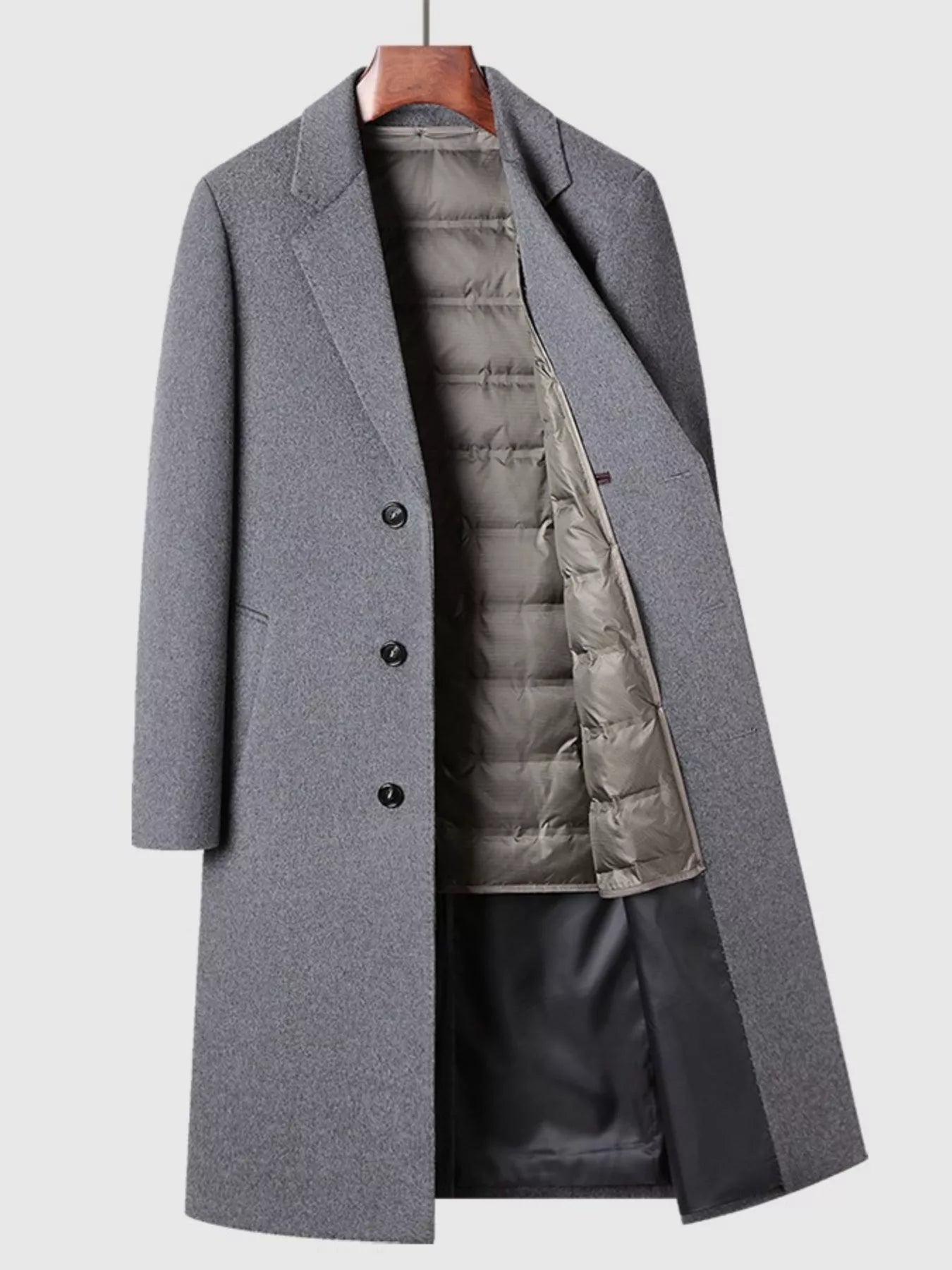 Men's Classic Button Up Overcoat from Armoire Gemzis