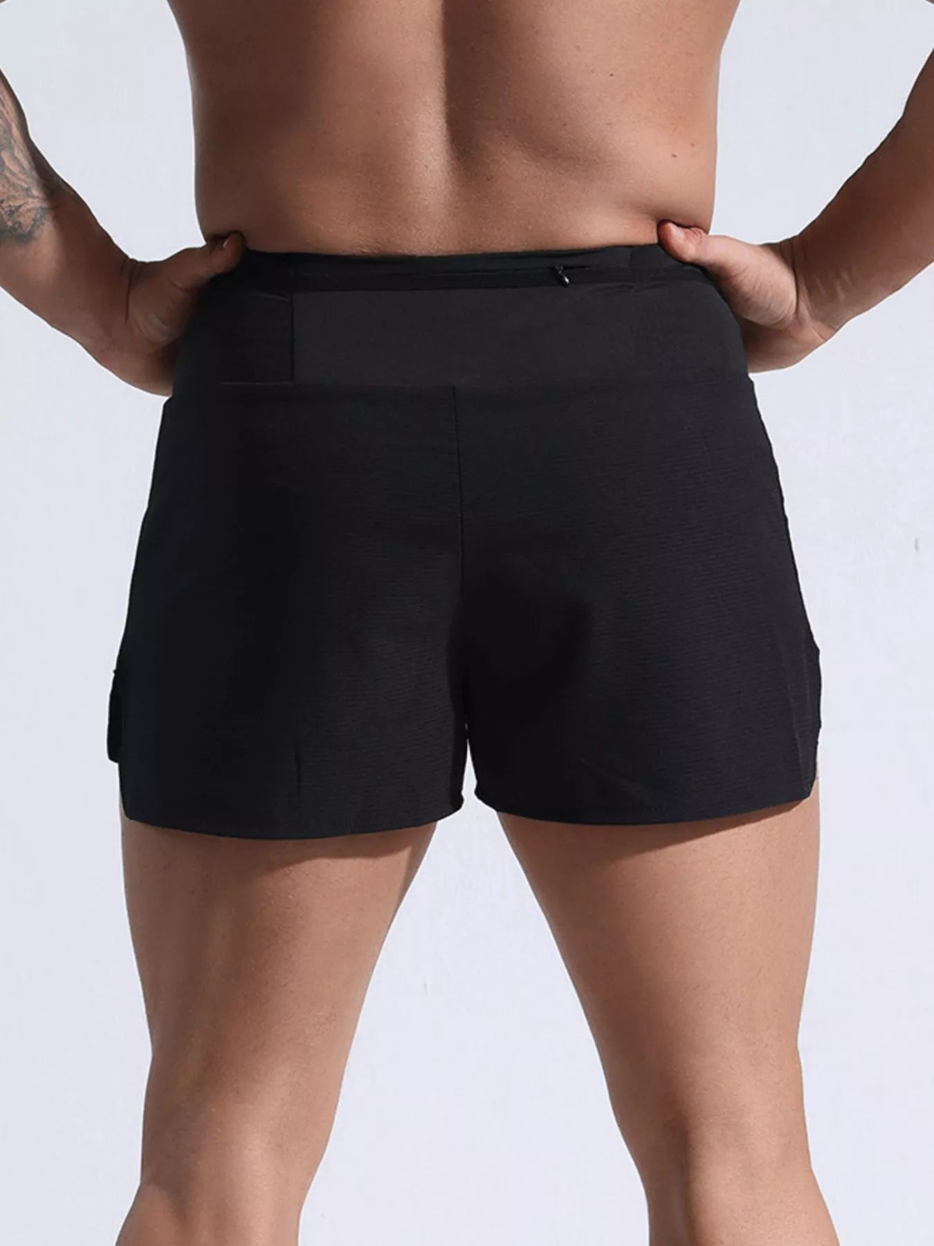 Men's Full Size Contrast Active Shorts Plus Size from Armoire Gemzis