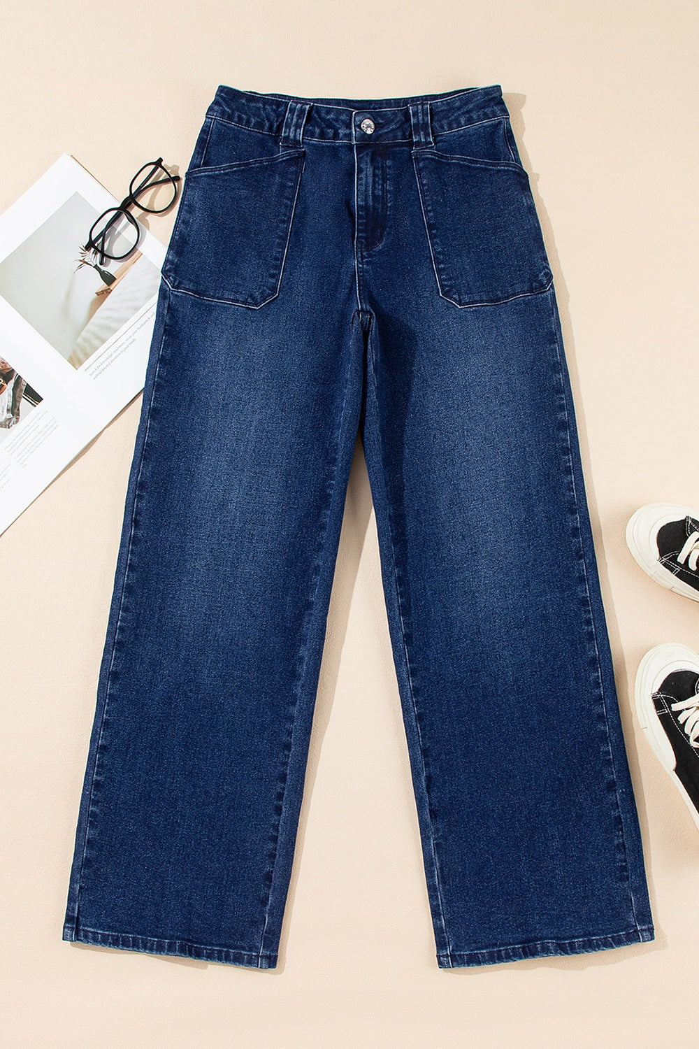 Straight Leg Mid-Rise Shift Jeans from Armoire Gemzis