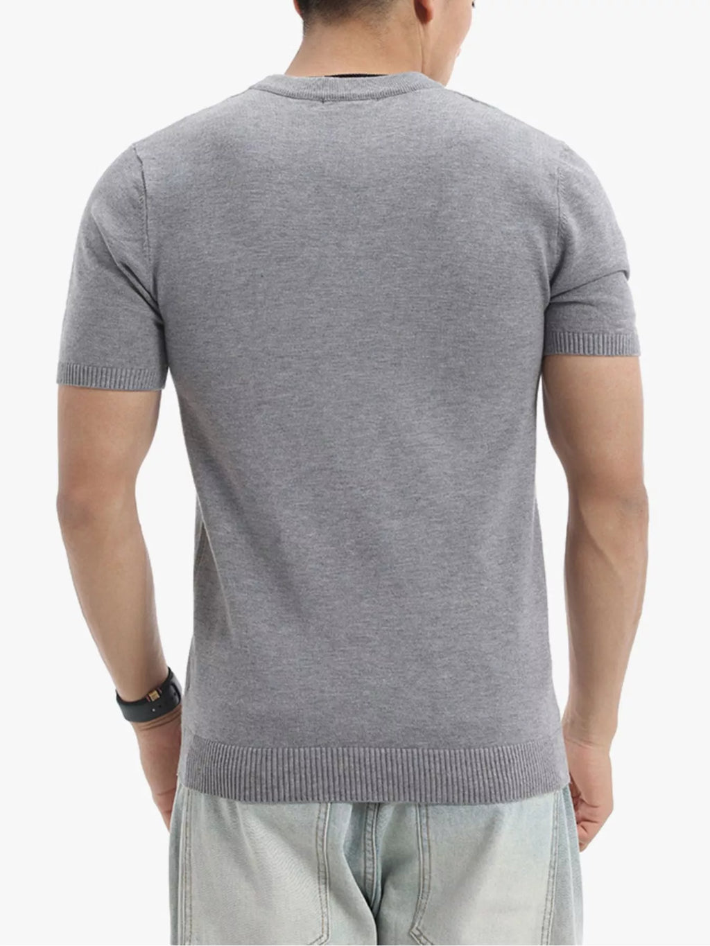 Men's Plus Size Casual Short Sleeve Knit Top from Armoire Gemzis