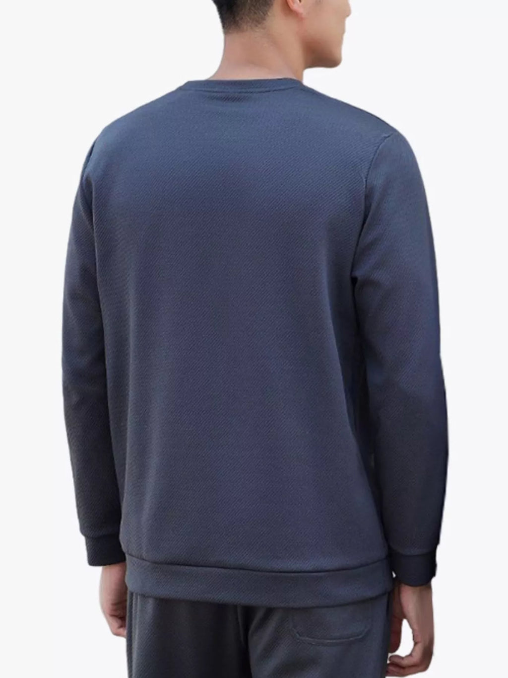 Men's Full Size Casual Solid Color Long Sleeve Sweatshirt Plus Size from Armoire Gemzis