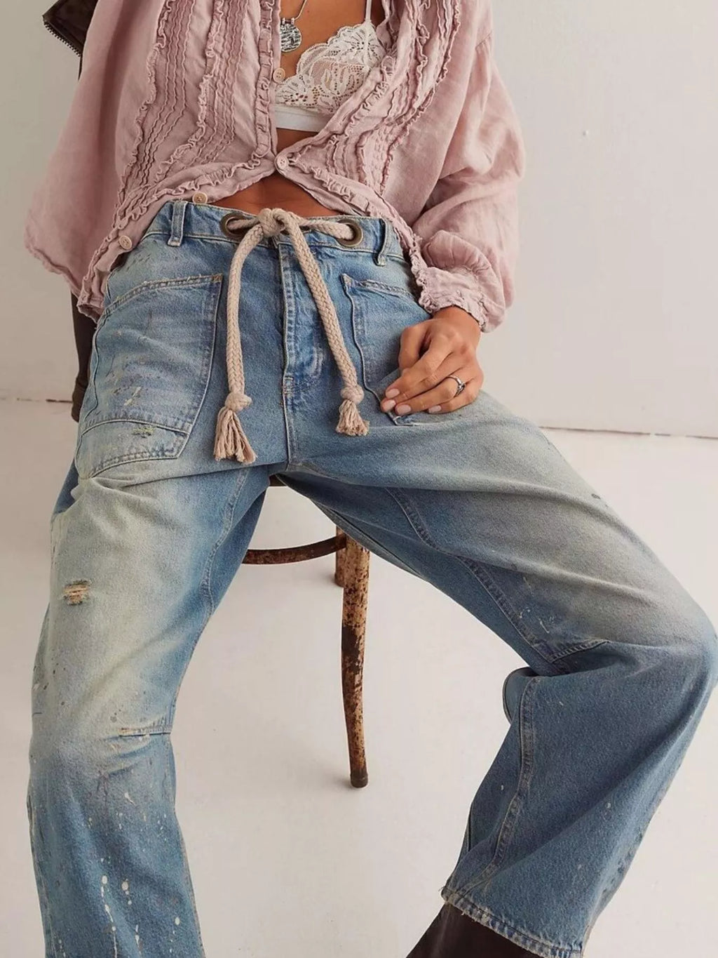 Washed Relaxed Fit Jeans from Armoire Gemzis