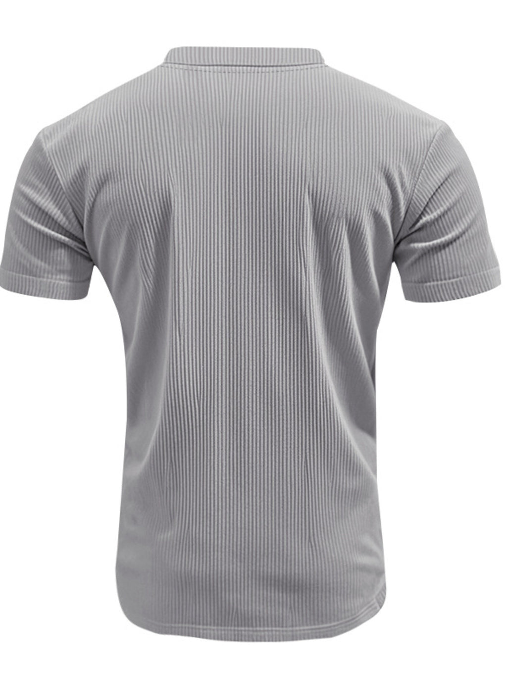 Men's Full Size Ribbed V-Neck T-Shirt Plus Size from Armoire Gemzis