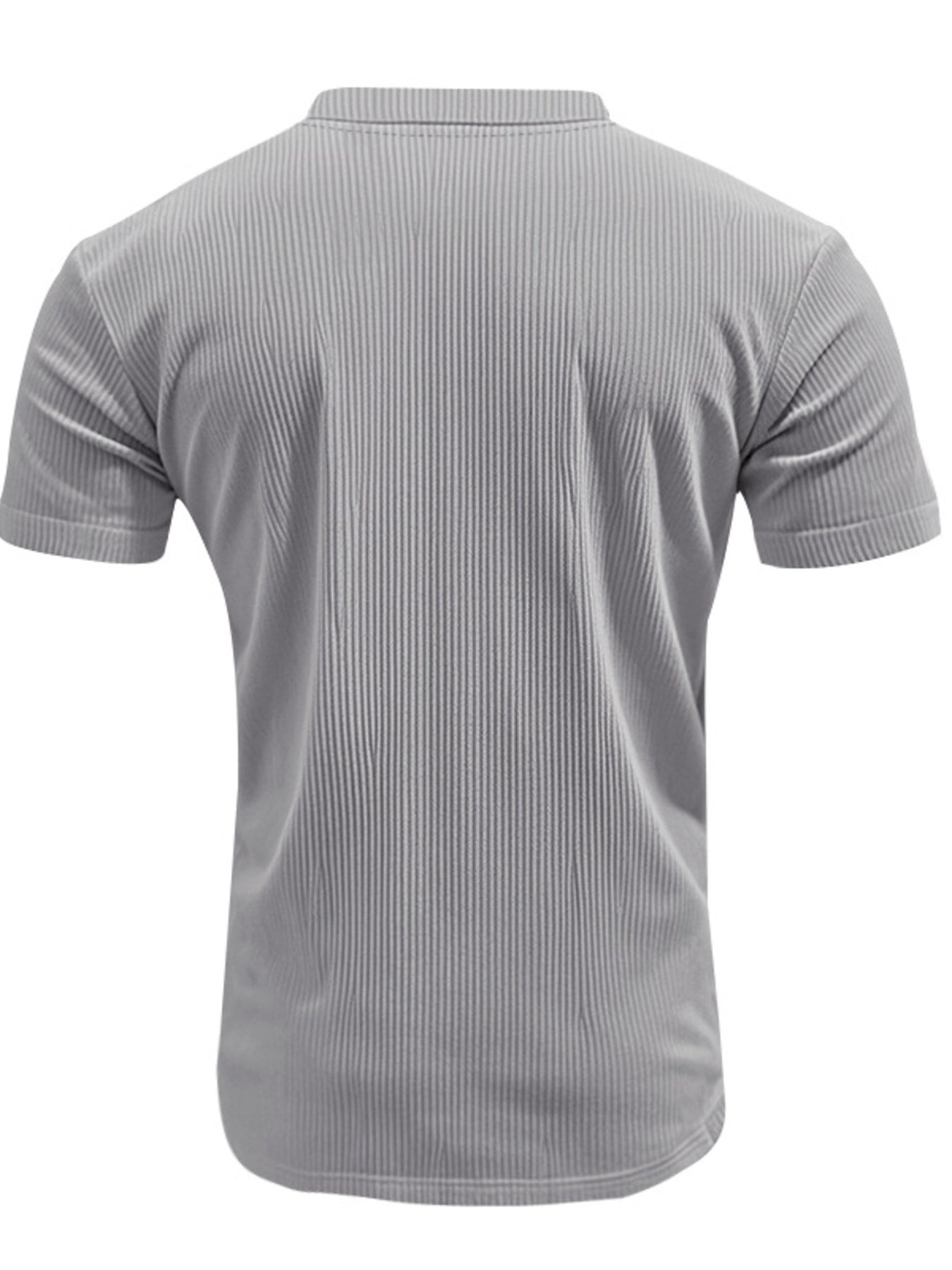 Men's Full Size Ribbed V-Neck T-Shirt Plus Size from Armoire Gemzis