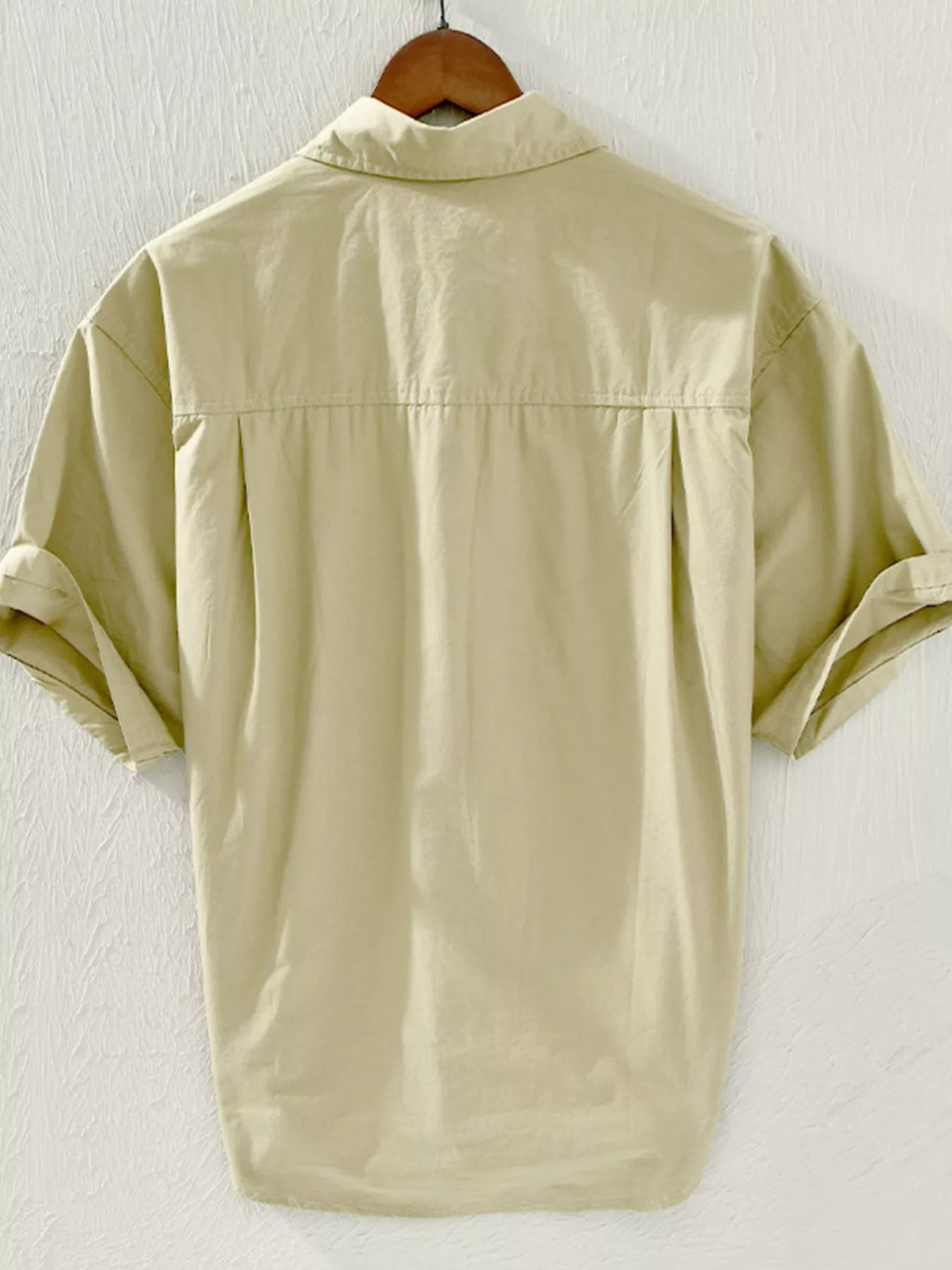 Men's Plus Size Casual Short Sleeve Button-Down Shirt from Armoire Gemzis