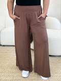 Basic Bae Full Size Smocked Wide Waistband Wide Leg Pants from Armoire Gemzis