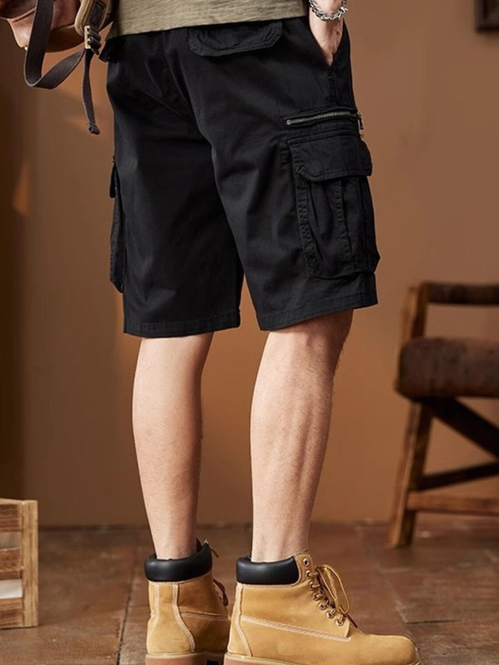 Men's Plus Size Casual Cargo Shorts from Armoire Gemzis