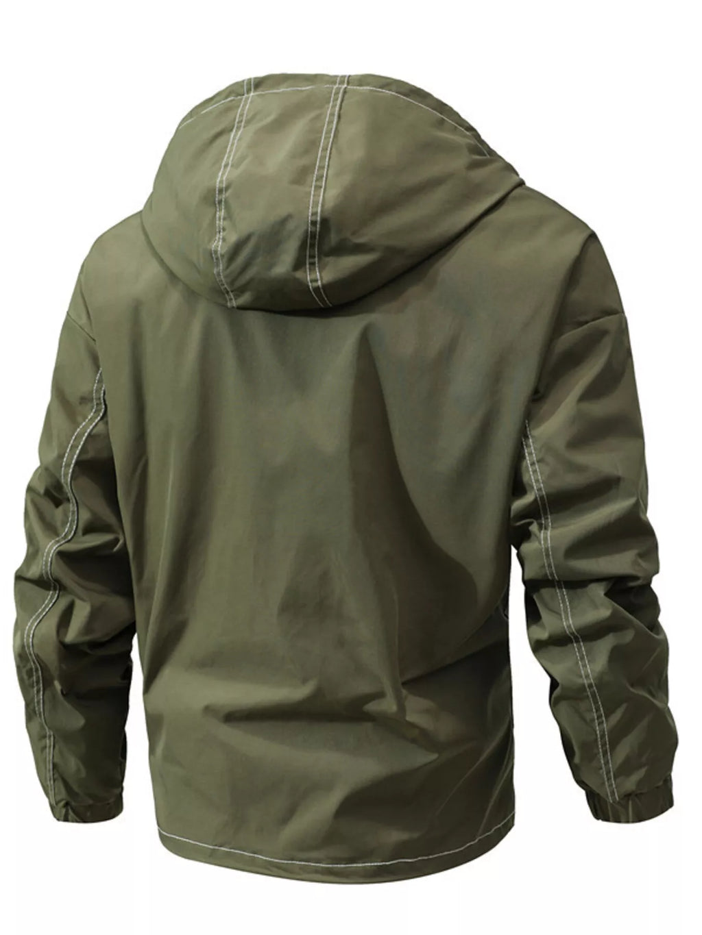 Men's Plus Size Hooded Windproof Outdoor Jacket from Armoire Gemzis