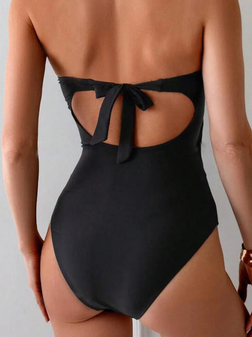 Cutout Sweetheart Neck One-Piece Swimwear from Armoire Gemzis