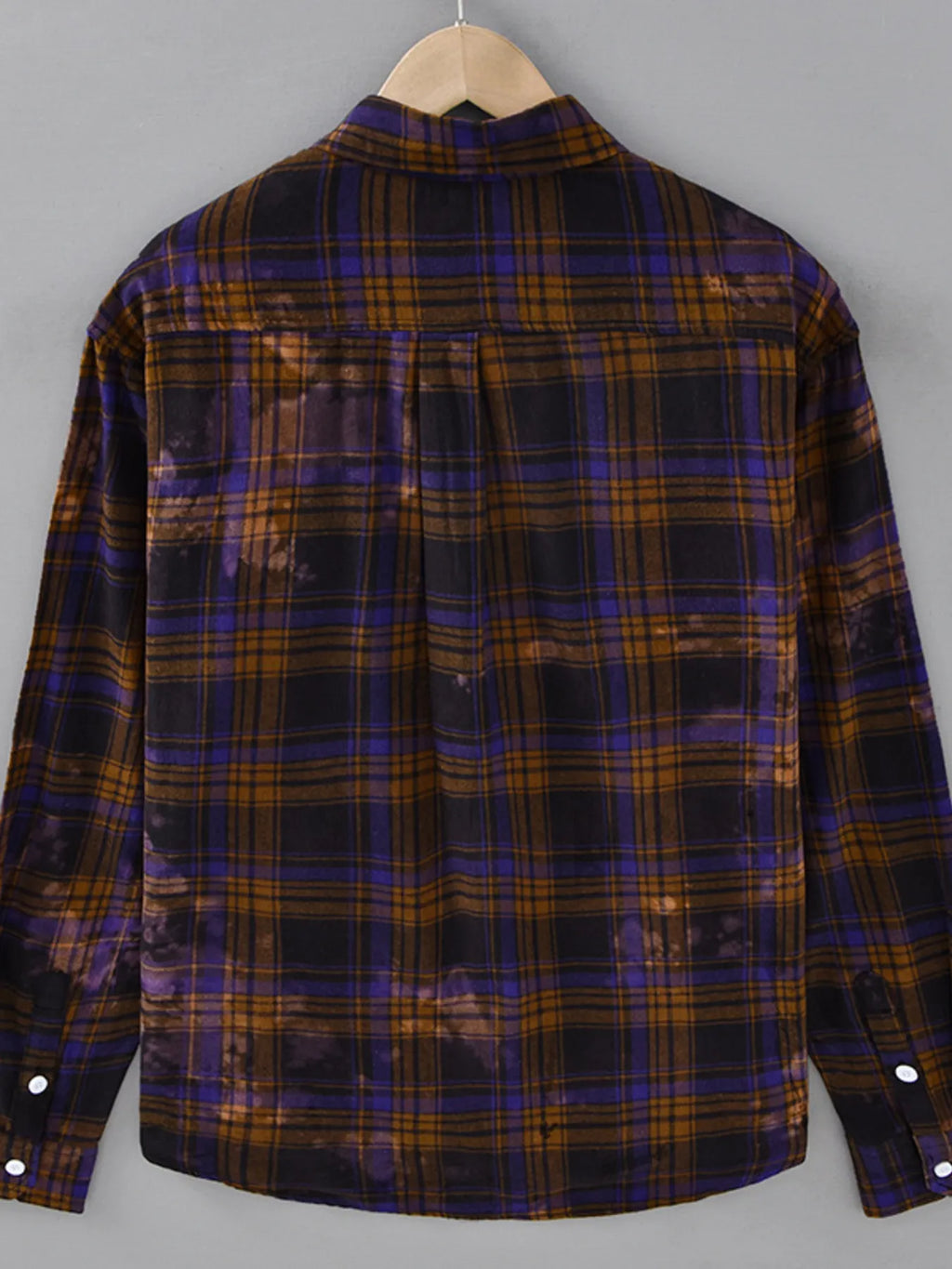Men's Plus Size Plaid Casual Long Sleeve Shirt from Armoire Gemzis