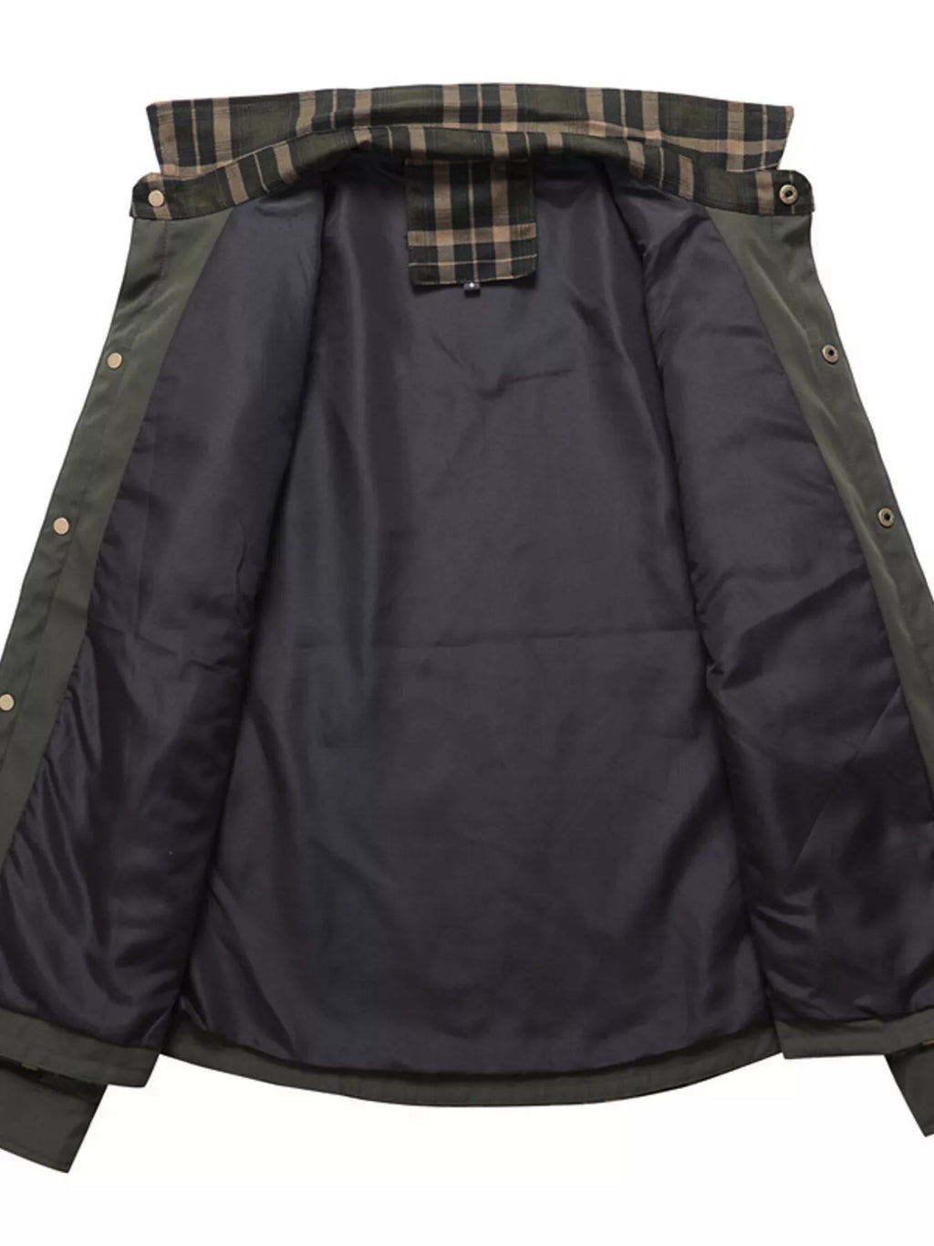 Men's Full Size Button Up Long Sleeve Plaid Shirt Plus Size from Armoire Gemzis