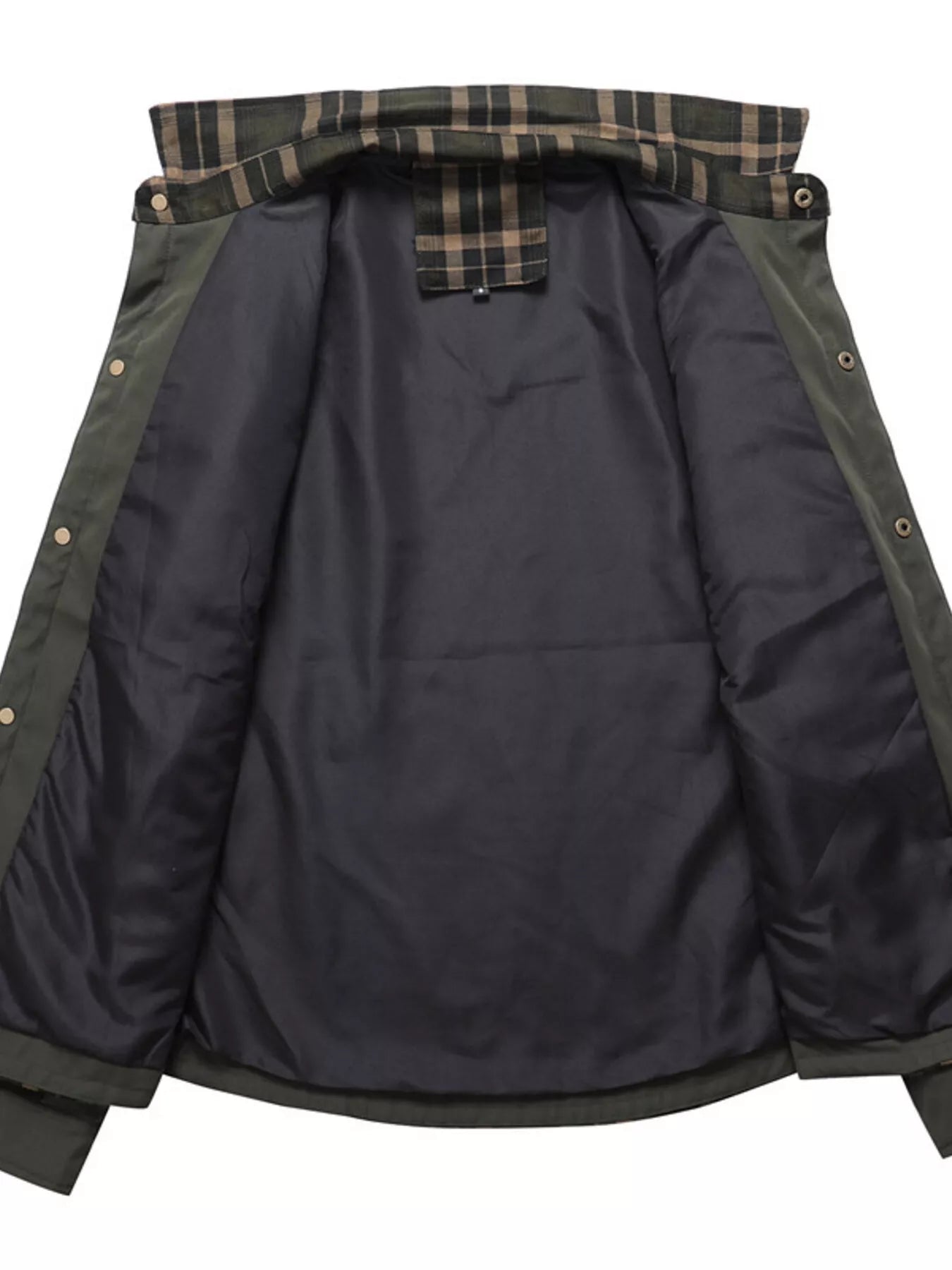 Men's Full Size Button Up Long Sleeve Plaid Shirt Plus Size from Armoire Gemzis