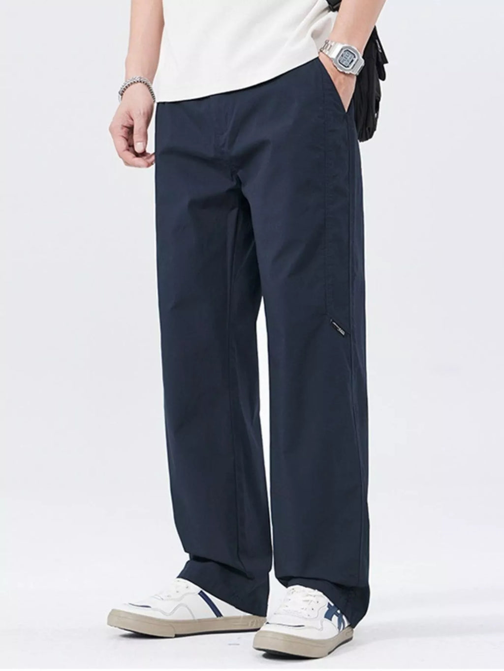 Men's Full Size Casual Lightweight Wide-Leg Pants Plus Size from Armoire Gemzis