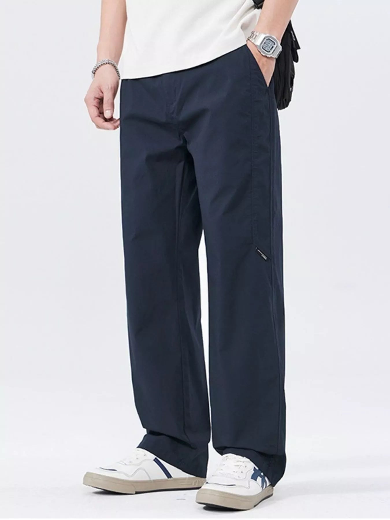 Men's Full Size Casual Lightweight Wide-Leg Pants Plus Size from Armoire Gemzis