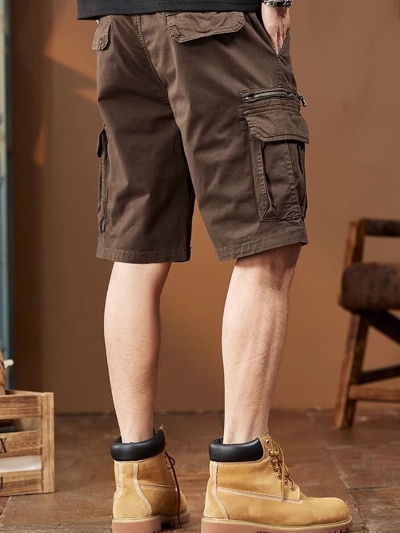 Men's Plus Size Casual Cargo Shorts from Armoire Gemzis