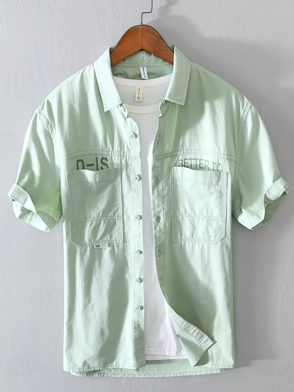 Men's Plus Size Casual Short Sleeve Shirt from Armoire Gemzis