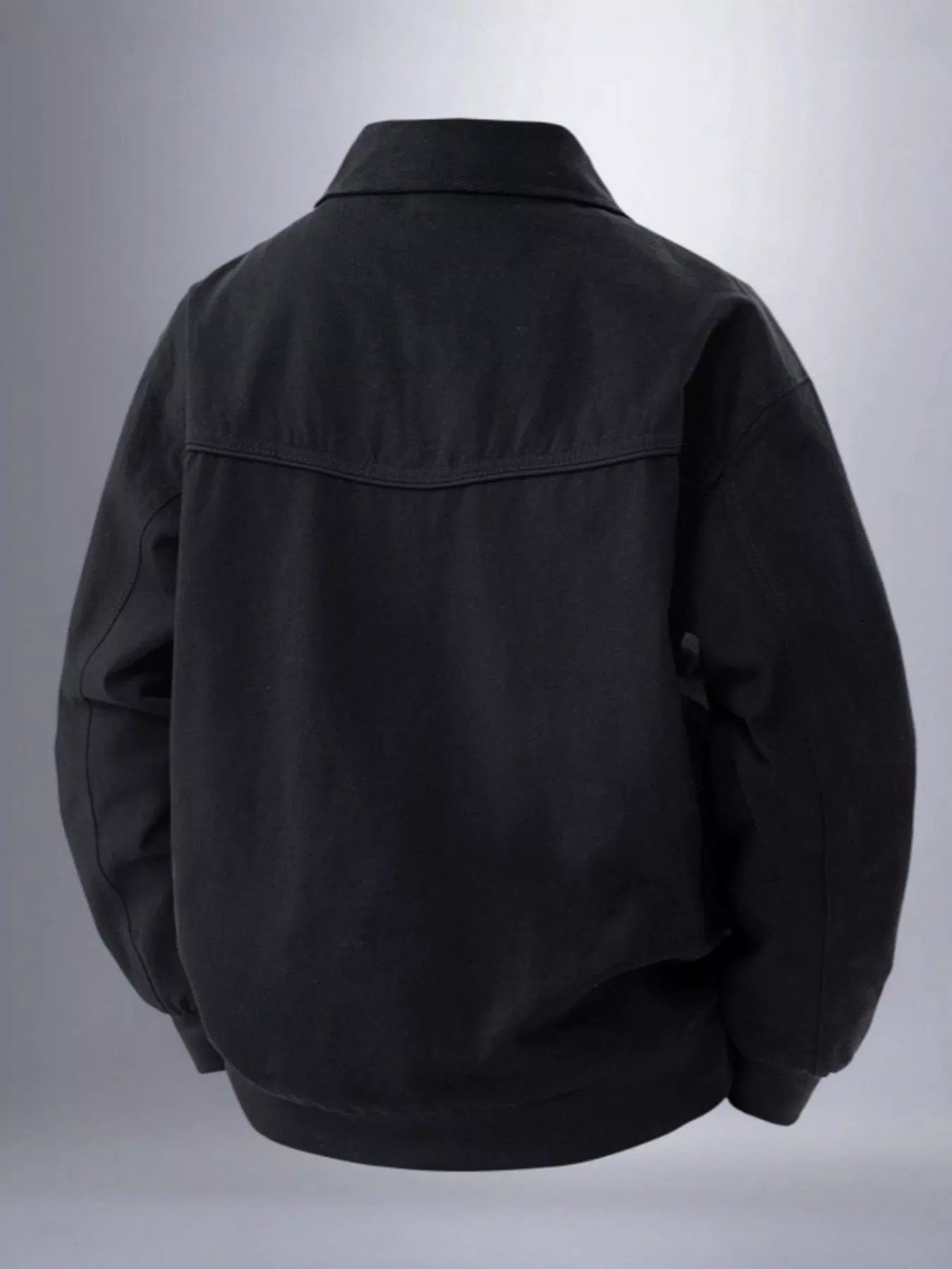 Men's Plus Size Zip Up Long Sleeve Jacket from Armoire Gemzis