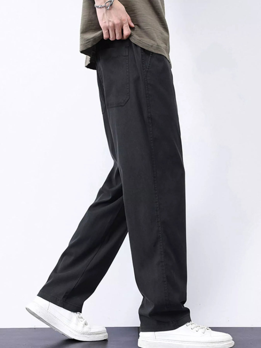 Men's Plus Size Casual Straight-Leg Pants from Armoire Gemzis