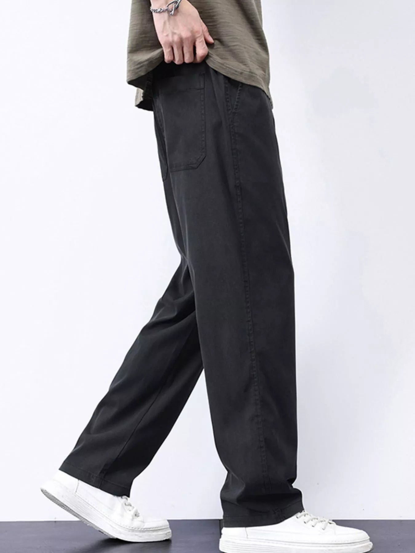 Men's Plus Size Casual Straight-Leg Pants from Armoire Gemzis