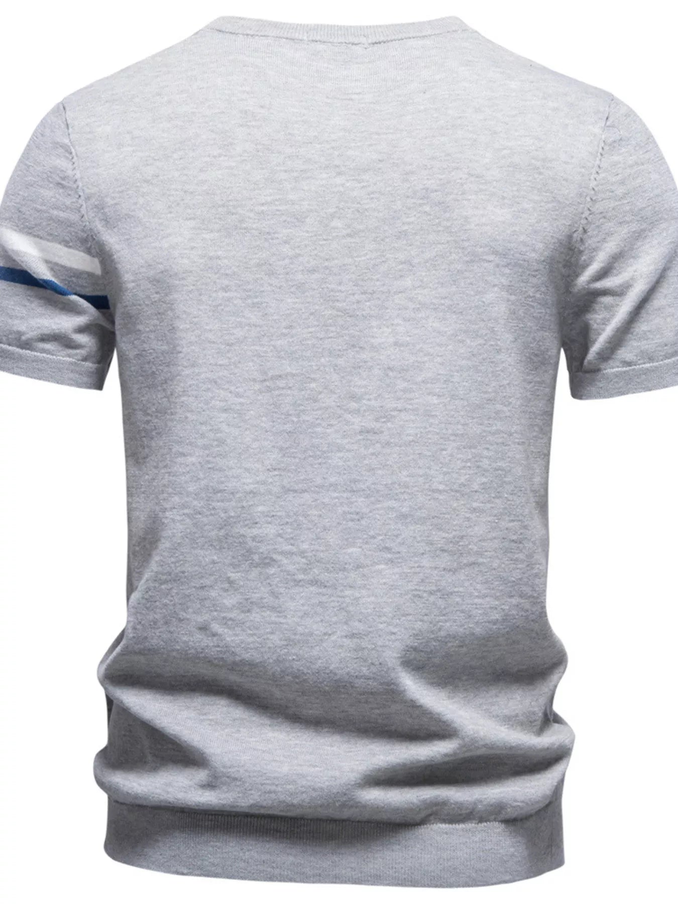 Men's Casual Striped Sleeve T-Shirt from Armoire Gemzis